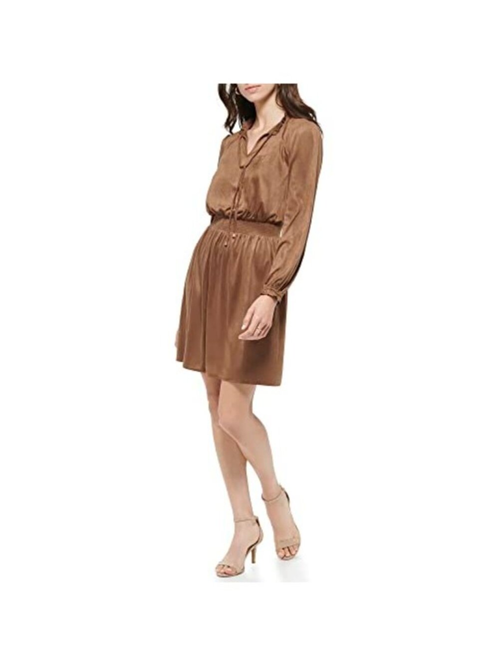 New Tommy Hilfiger Women's Brown Dress Size 10 US with Tags - Picture 3 of 5